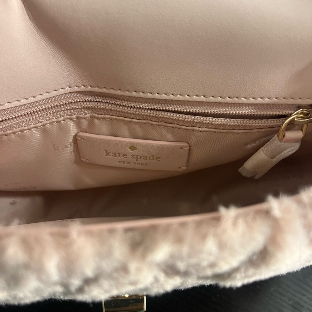 NWT Kate Spade Blush Quilted Shoulder Bag with Gold - Picture 7 of 8